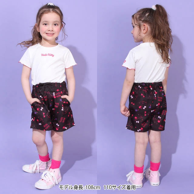 Japanese children's clothing BDL x Sanrio pattern lace-up shorts 80-140cm girls' summer PANTS