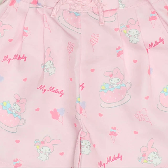 Japanese children's clothing BDL x Sanrio pattern lace-up shorts 80-140cm girls' summer PANTS