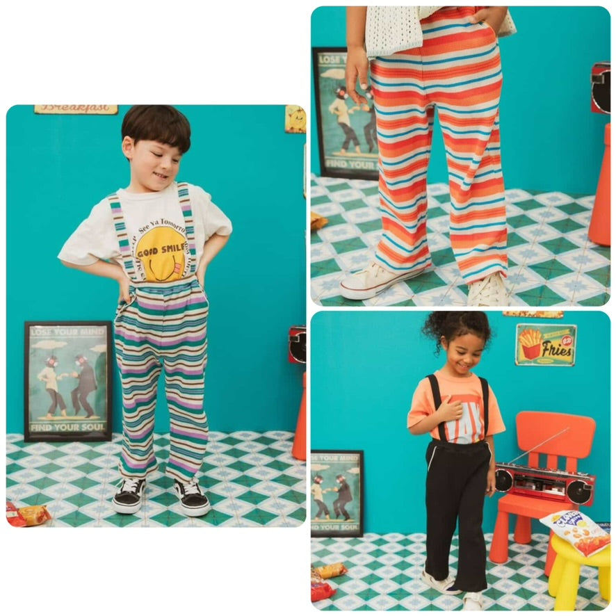 BREEZE trousers with detachable straps (80-130cm) for boys and girls (summer PANTS)