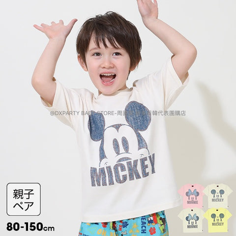日本童裝 BDL x Disney 牛仔印花短袖上衣 80-150cm 男童款/女童款 夏季 TOPS 親子裝