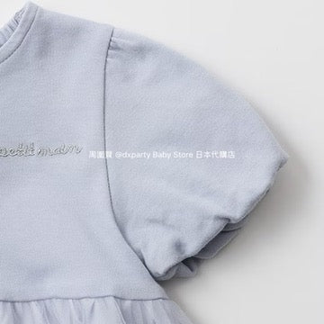 Japanese children's clothing pe#main ruffled mesh top 80-130cm girls summer TOPS