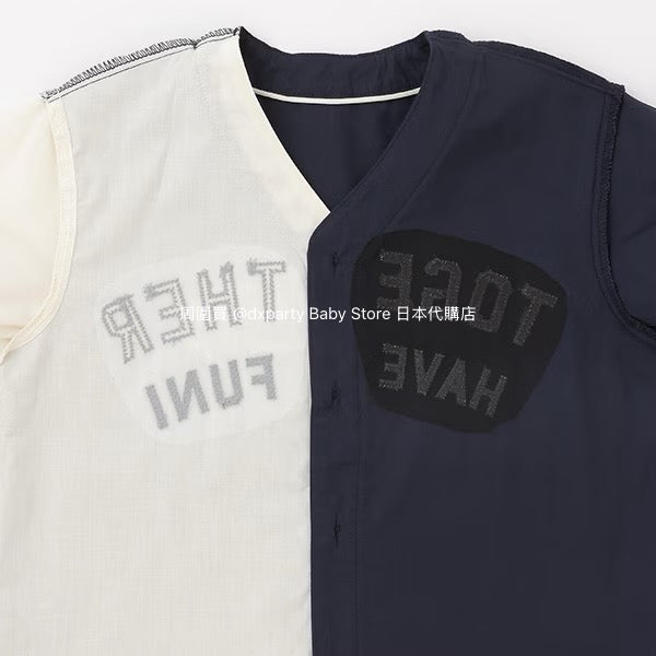 Japanese children's clothing pe#main baseball style shirt 80-130cm boys summer TOPS