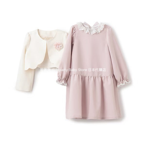 Japanese children's clothing pe#main dress two-piece suit 110-130cm girls summer dress outerwear interview / banquet / performance