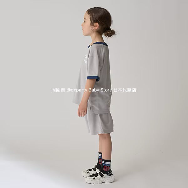 Japanese Kidswear mini#ML Quick-Dry Series Contact Cooling Two-Piece Sports Set (90-140cm) Boys'/Girls' Summer TOPS PANTS
