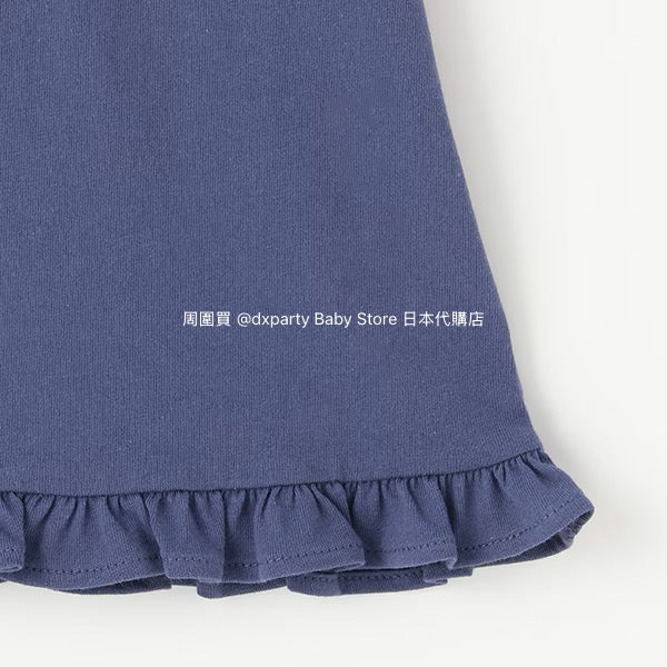 Japanese children's clothing pe#main embroidered English lettering top 80-130cm girls summer TOPS