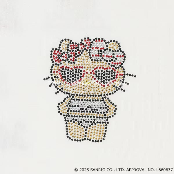 Lovetoxic x Sanrio Japan-Style Hello Kitty Cold-Contact Print Top (130-160cm) for Girls (Summer)