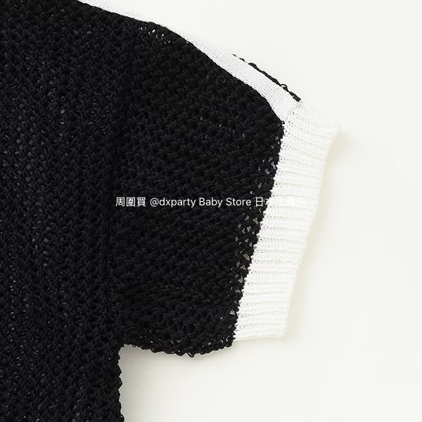Lovetoxic Japanese children's clothing hollow knit short jacket 140-170cm girls summer OUTERWEAR