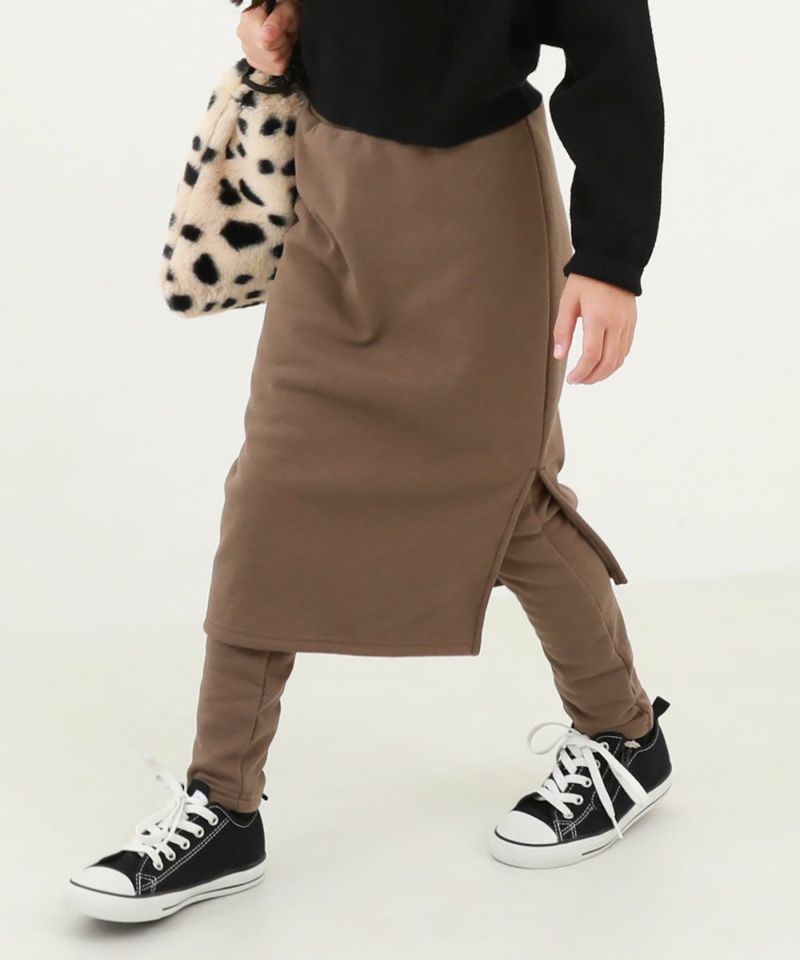 日本童裝 dev!rock 抓毛裙連打底褲 100-160cm 女童款 冬季 SKIRTS PANTS