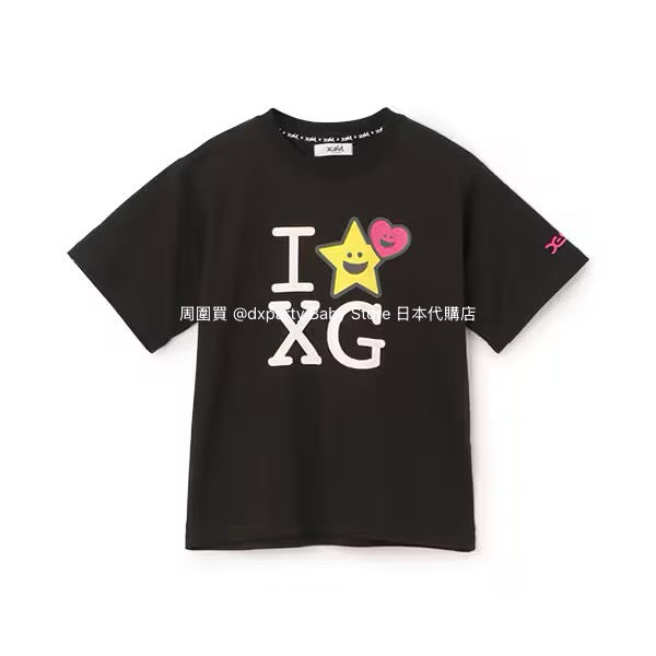 Japanese children's clothing X-girl Stages I☆XG printed tops 80-140cm girls summer TOPS