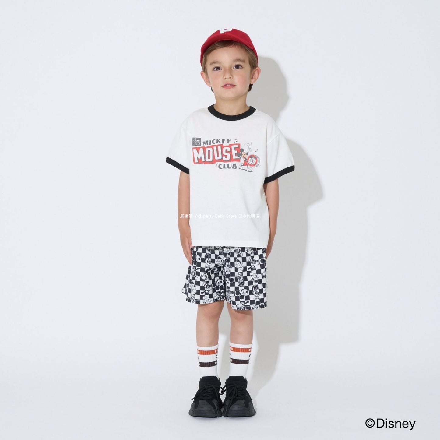 Japanese children's clothing b・R# x Diseny quick-drying UV-resistant printed tops (100-150cm) for boys and girls (summer TOPS)