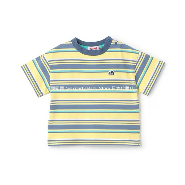 Japanese children's clothing mini#ML striped top 90-140cm boys/girls summer TOPS