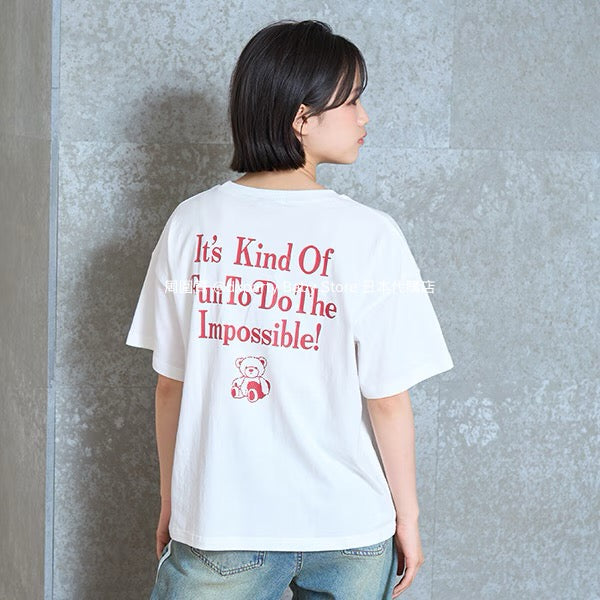 Lovetoxic Japanese children's clothing letter print top 130-160cm girls summer TOPS