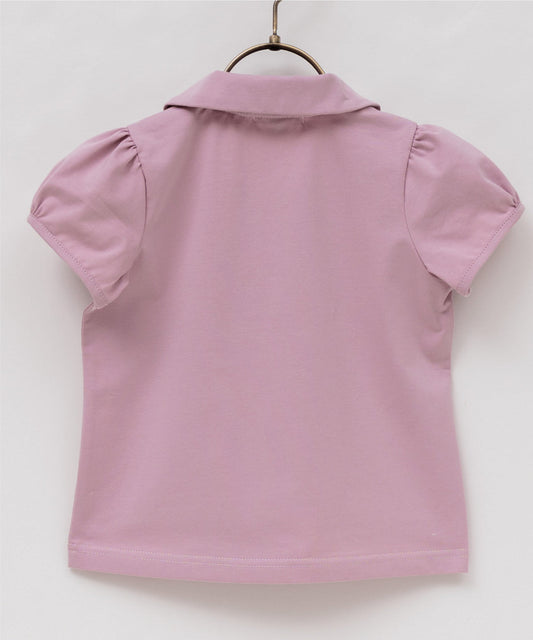 Japanese children's clothing panpantutu classic ruffle shirt 80-150cm girls summer TOPS interview / banquet / performance