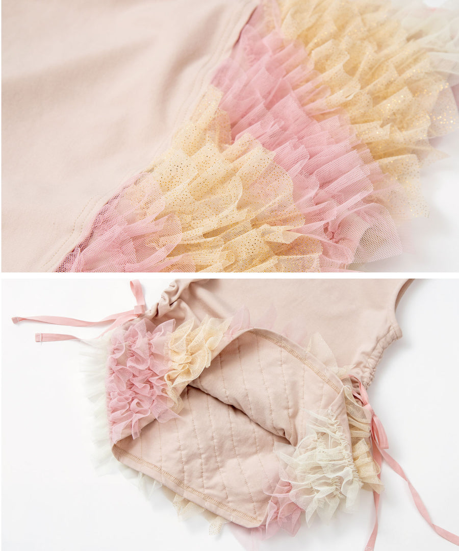 Japanese children's clothing panpantutu vest patchwork yarn tutu dress 80-140cm girls summer dresses