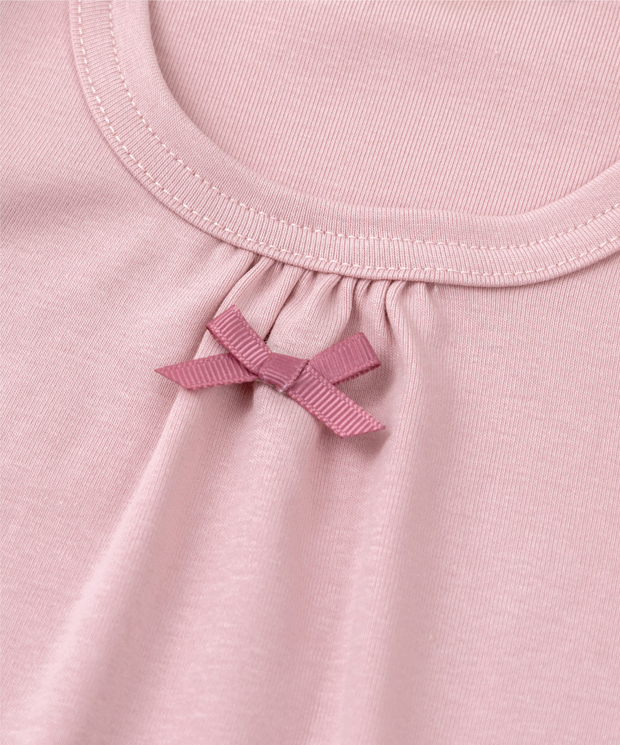 日本童裝 panpantutu 玫瑰色薄紗袖上衣 80-140cm 女童款 夏季 TOPS