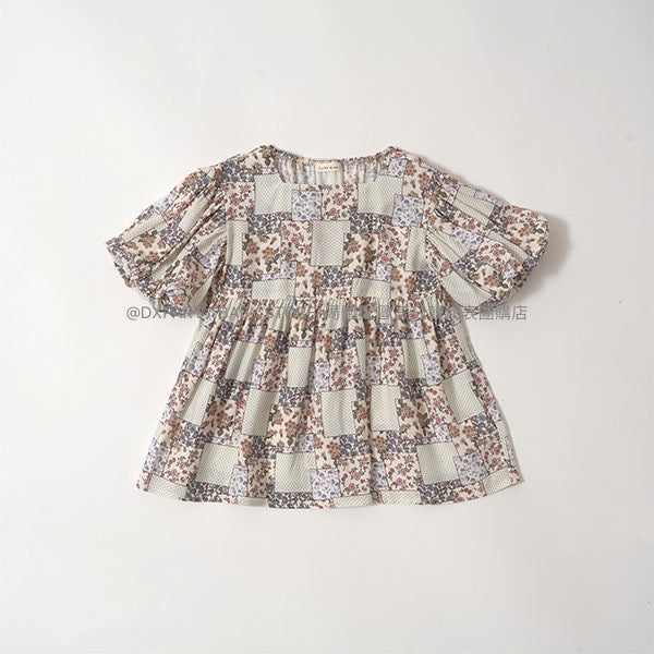 日本童裝 Ly# mine 格紋上衣 100-150cm 女童款 夏季 TOPS