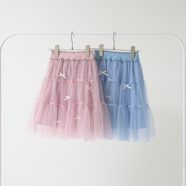 Japanese children's clothing Ly# mine tulle skirt 100-150cm girls spring and summer SKIRTS