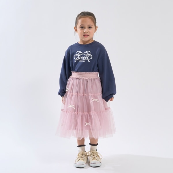 Japanese children's clothing Ly# mine tulle skirt 100-150cm girls spring and summer SKIRTS