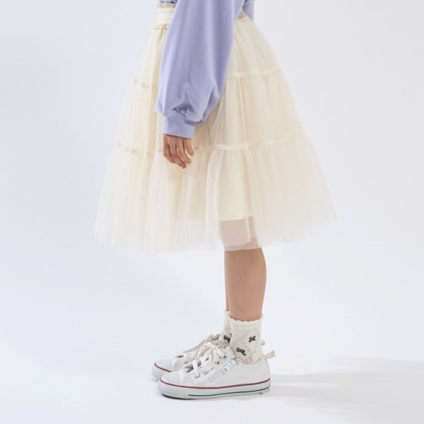 Japanese children's clothing Ly# mine tulle skirt 100-150cm girls spring and summer SKIRTS