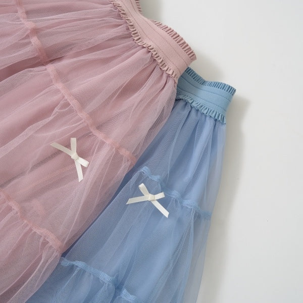 Japanese children's clothing Ly# mine tulle skirt 100-150cm girls spring and summer SKIRTS