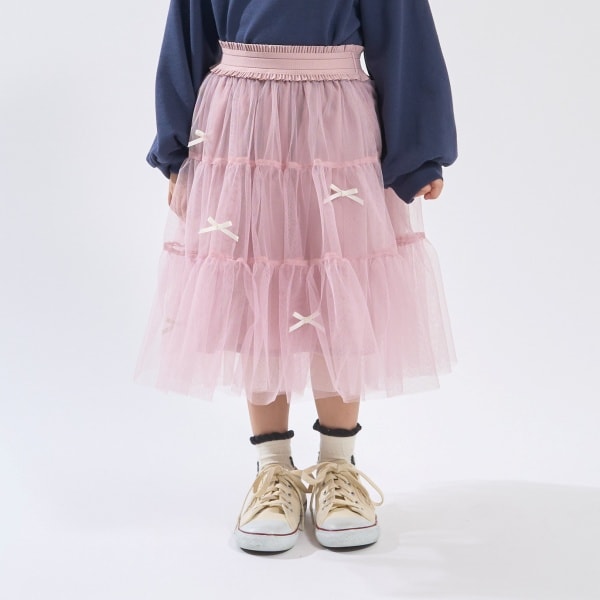 Japanese children's clothing Ly# mine tulle skirt 100-150cm girls spring and summer SKIRTS