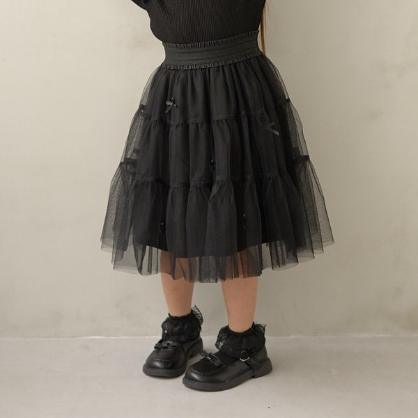 Japanese children's clothing Ly# mine tulle skirt 100-150cm girls spring and summer SKIRTS