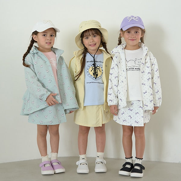 Japanese children's clothing Ly# mine waterproof series skirt pants 100-150cm girls spring and summer PANTS
