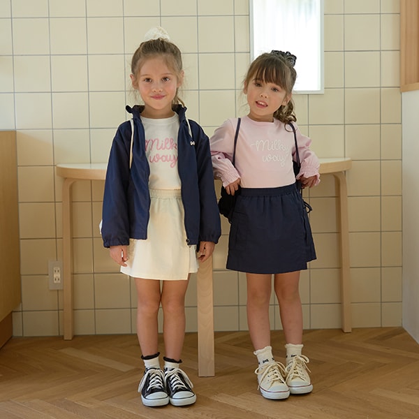 Japanese children's clothing Ly# mine waterproof series skirt pants 100-150cm girls spring and summer PANTS
