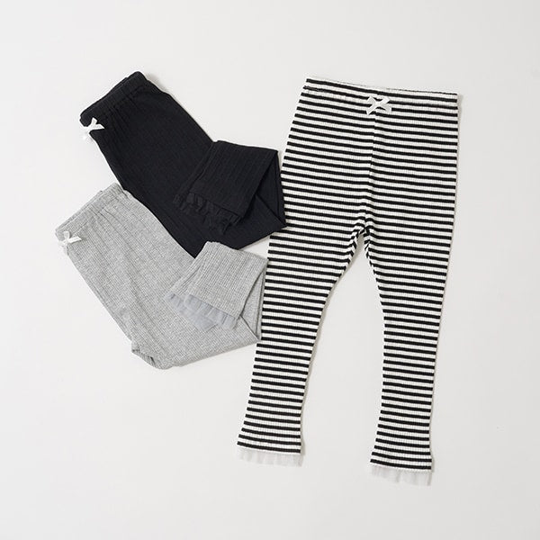 Japanese children's clothing Ly# mine mesh edge leggings 100-150cm girls spring and summer PANTS