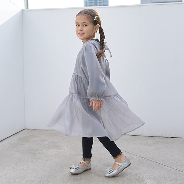 Japanese children's clothing Ly# mine mesh edge leggings 100-150cm girls spring and summer PANTS