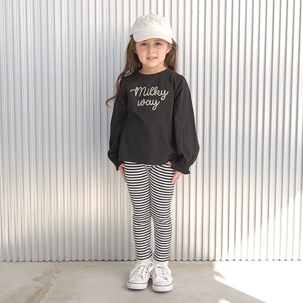Japanese children's clothing Ly# mine mesh edge leggings 100-150cm girls spring and summer PANTS