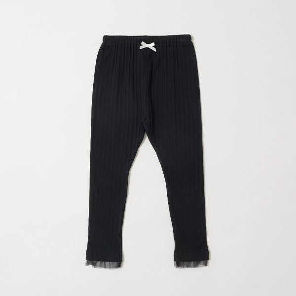 Japanese children's clothing Ly# mine mesh edge leggings 100-150cm girls spring and summer PANTS