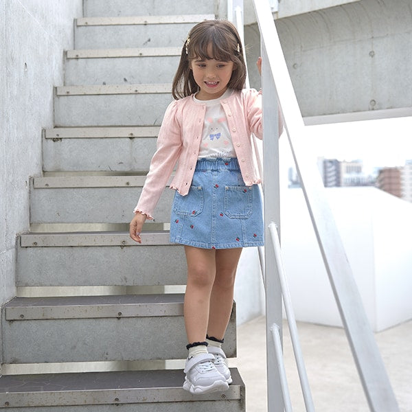 Japanese children's clothing Ly# mine embroidered denim skirt pants 100-150cm girls spring and summer PANTS