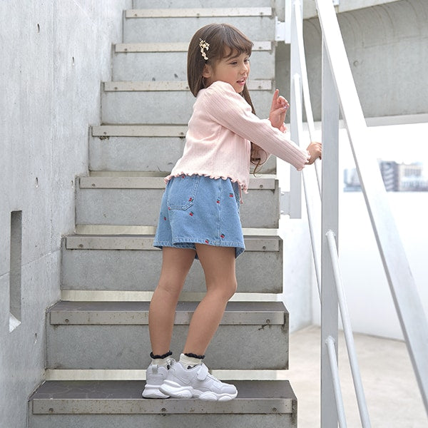 Japanese children's clothing Ly# mine embroidered denim skirt pants 100-150cm girls spring and summer PANTS