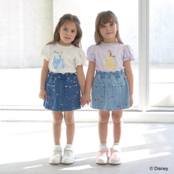 Japanese children's clothing Ly# mine embroidered denim skirt pants 100-150cm girls spring and summer PANTS