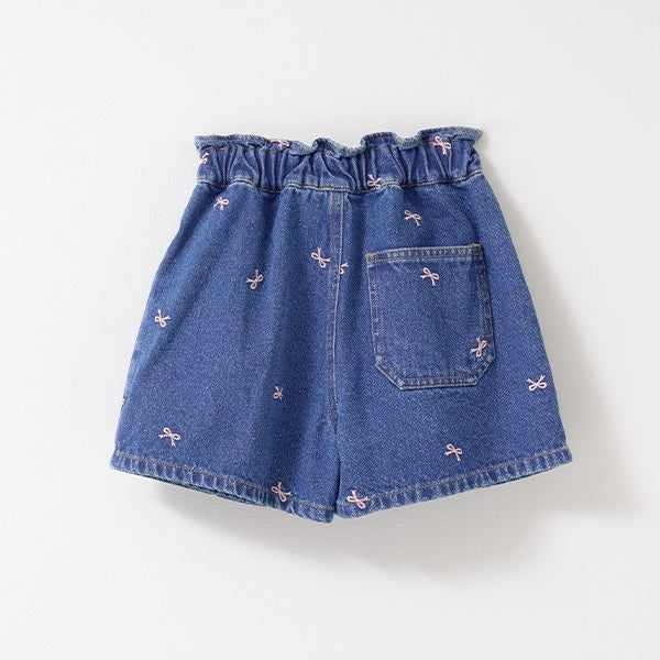 Japanese children's clothing Ly# mine embroidered denim skirt pants 100-150cm girls spring and summer PANTS