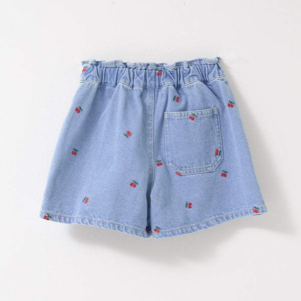 Japanese children's clothing Ly# mine embroidered denim skirt pants 100-150cm girls spring and summer PANTS