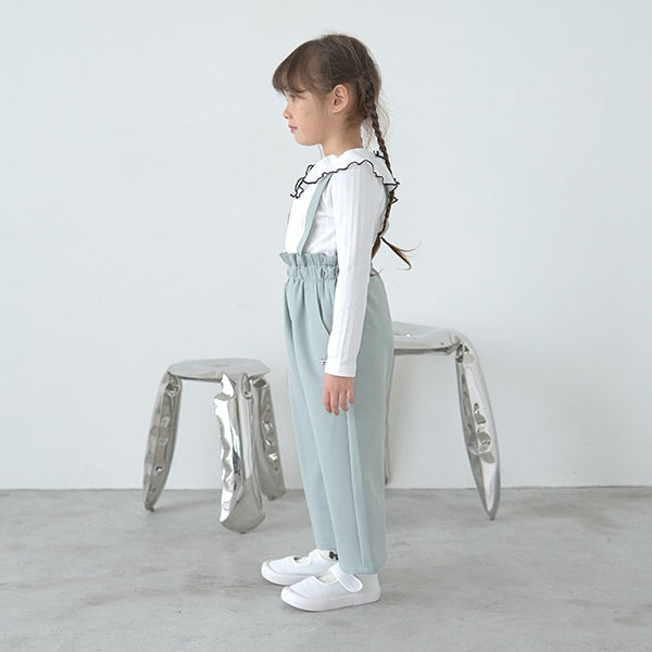 Japanese children's clothing Ly# mine suspender pants (suspenders are removable) 100-150cm girls' spring and summer PANTS