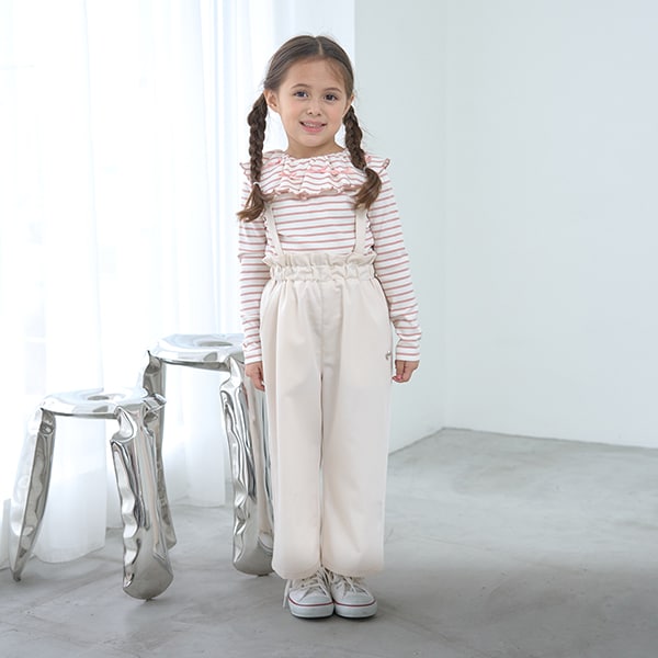 Japanese children's clothing Ly# mine suspender pants (suspenders are removable) 100-150cm girls' spring and summer PANTS