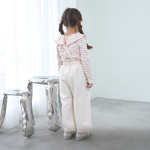 Japanese children's clothing Ly# mine suspender pants (suspenders are removable) 100-150cm girls' spring and summer PANTS