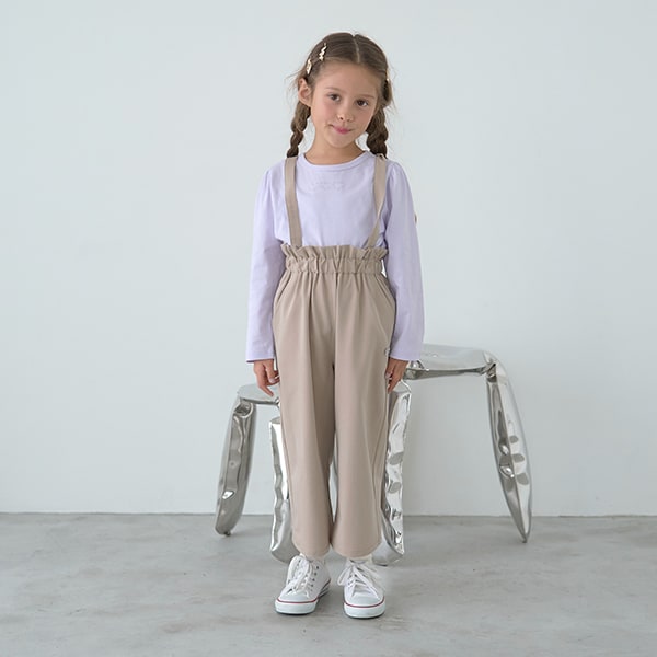 Japanese children's clothing Ly# mine suspender pants (suspenders are removable) 100-150cm girls' spring and summer PANTS