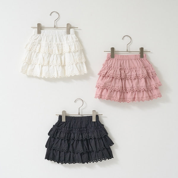 Japanese children's clothing Ly# mine layer cake skirt pants 100-150cm girls spring and summer PANTS