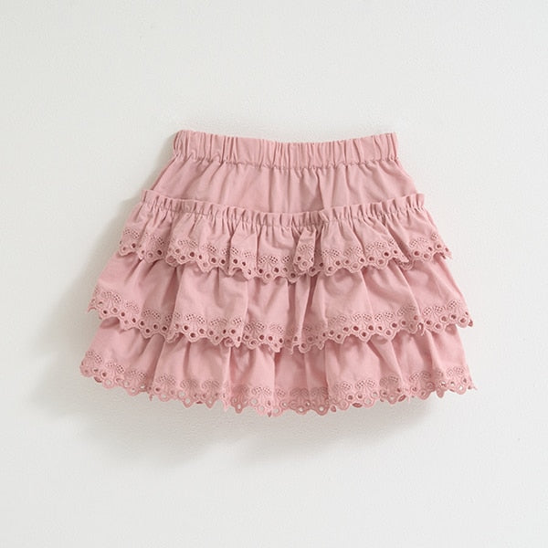 Japanese children's clothing Ly# mine layer cake skirt pants 100-150cm girls spring and summer PANTS