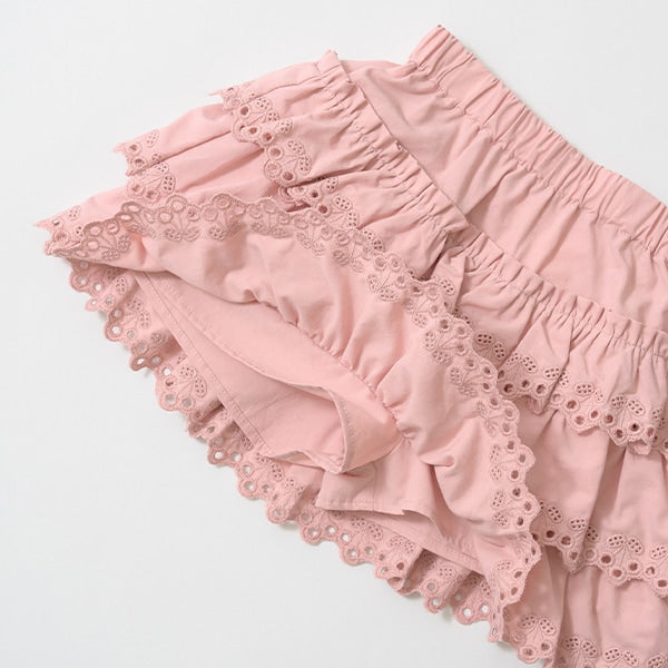 Japanese children's clothing Ly# mine layer cake skirt pants 100-150cm girls spring and summer PANTS