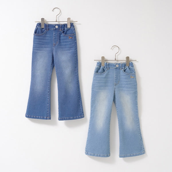 Japanese children's clothing Ly# mine flared jeans 100-150cm girls spring and summer PANTS