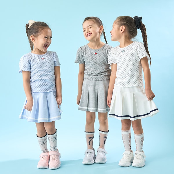 Japanese children's clothing Ly# mine preppy style skirt 100-150cm girls spring and summer SKIRTS