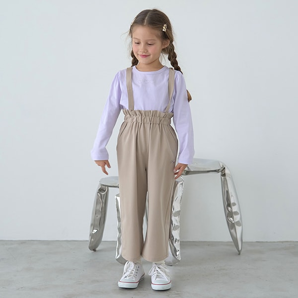 Japanese children's clothing Ly# mine color matching rhinestone puff sleeve top 100-150cm girls spring and summer TOPS
