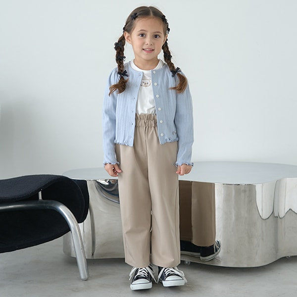 Japanese children's clothing Ly# mine knitted jacket 100-150cm girls spring and summer OUTERWEAR