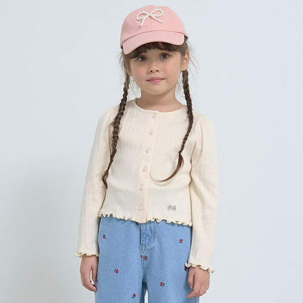 Japanese children's clothing Ly# mine knitted jacket 100-150cm girls spring and summer OUTERWEAR