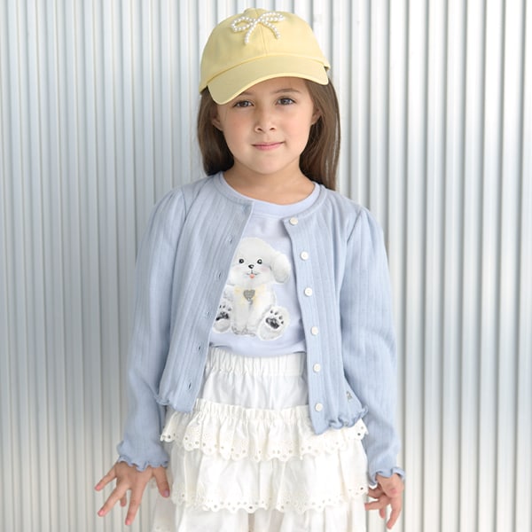 Japanese children's clothing Ly# mine knitted jacket 100-150cm girls spring and summer OUTERWEAR